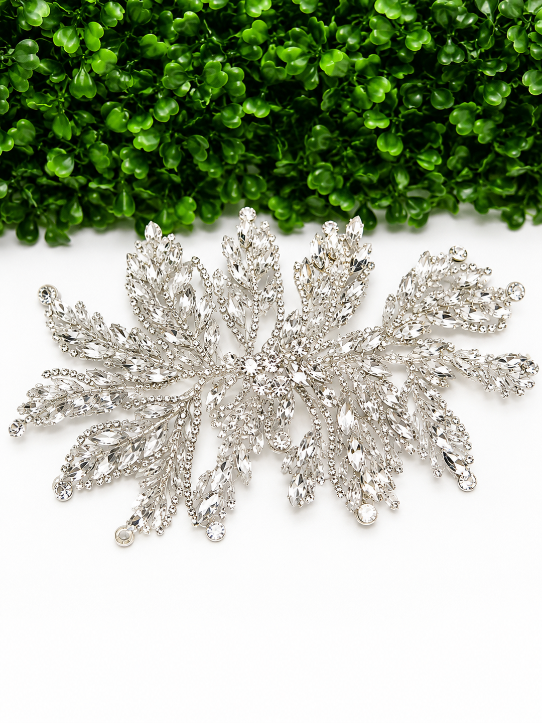 Silver Diamond Starburst Embellishment